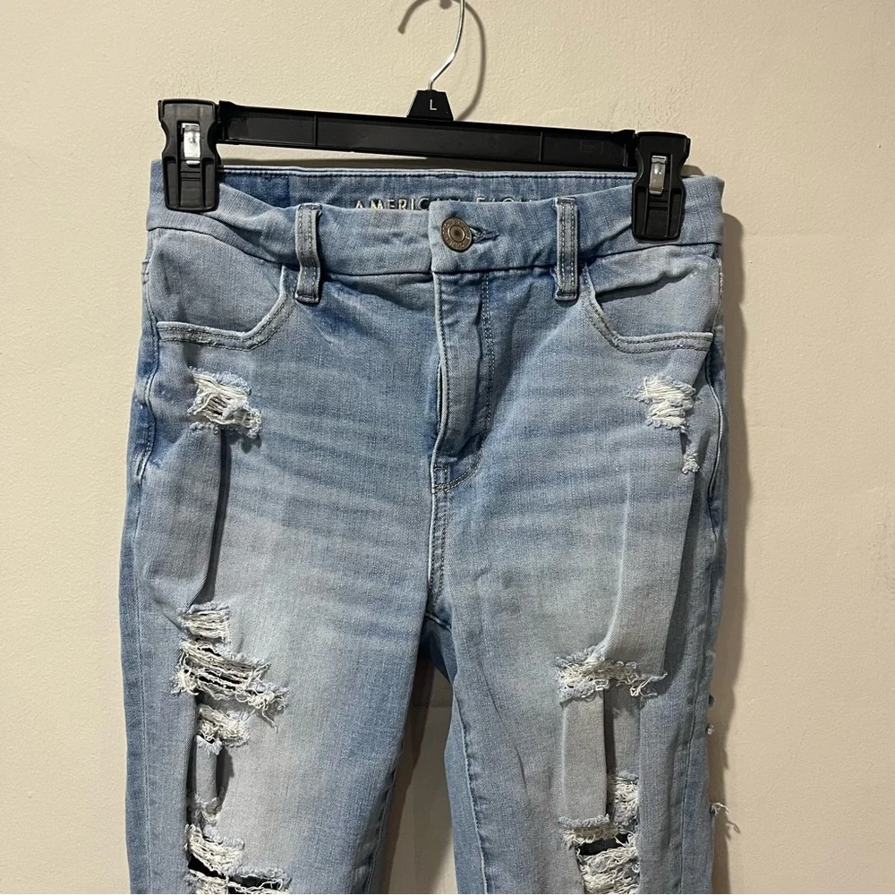 AMERICAN EAGLE The Dream Jean Mid Rise Jegging Blue Denim Jeans Women's Size‎ 2